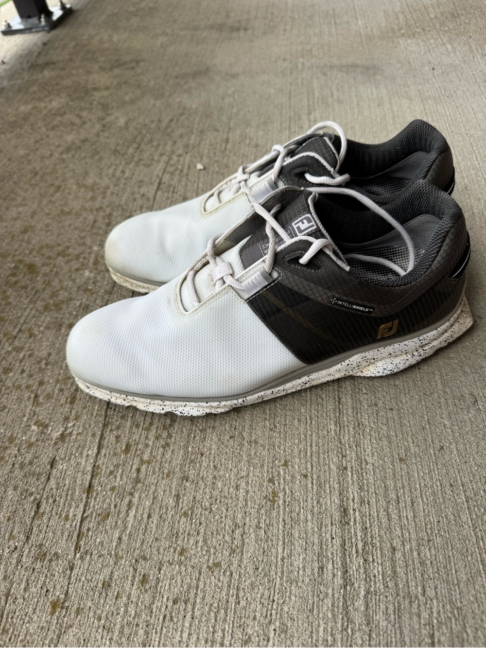 FootJoy Men’s White and Black Athletic Golf Shoes